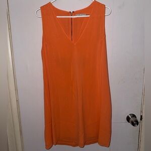 Alice + Olivia Orange Sleeveless Dress